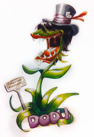 Illustration de plante carnivore